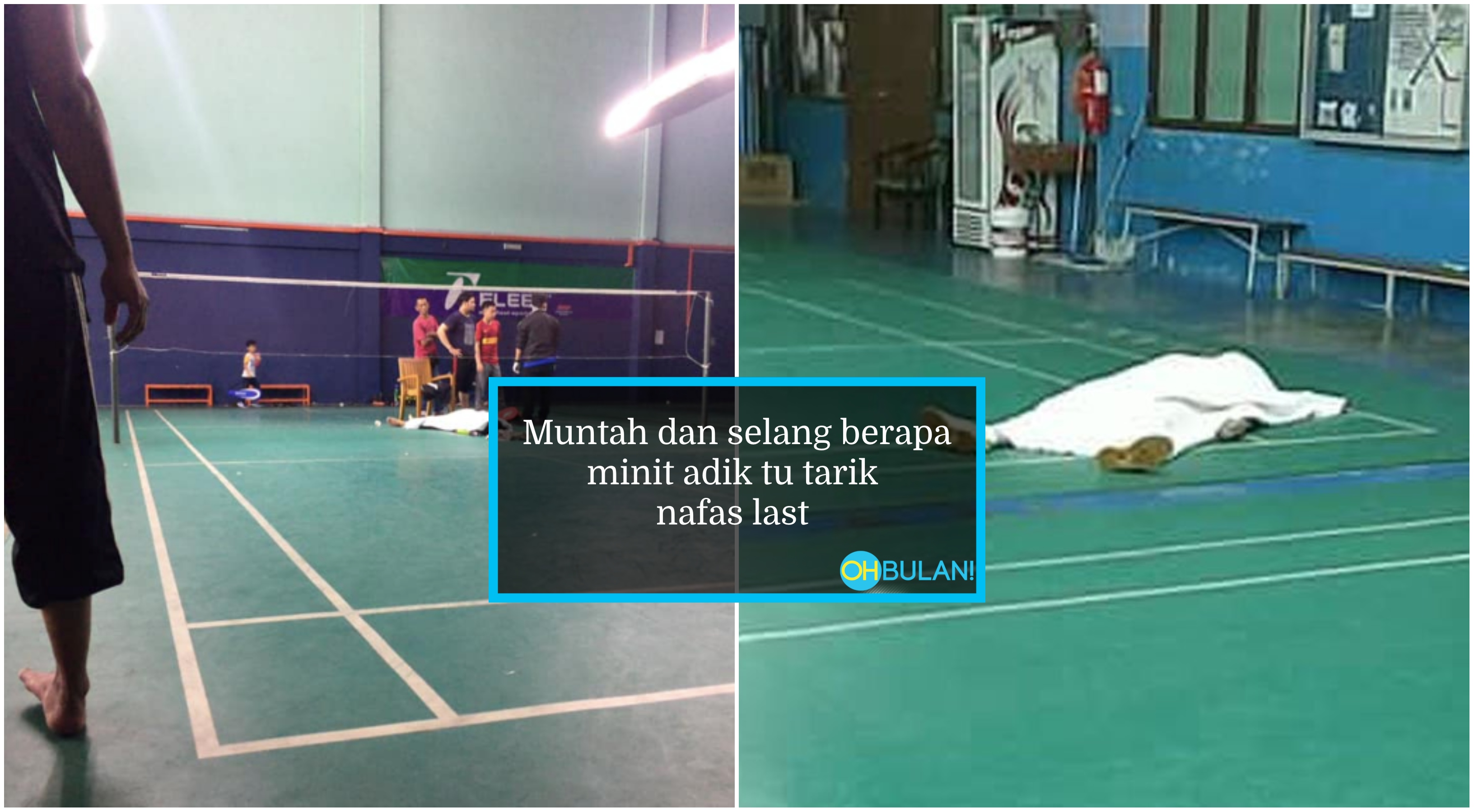 Muntah, Tarik Nafas Panjang, Lelaki Meninggal Dunia Ketika Bermain Badminton