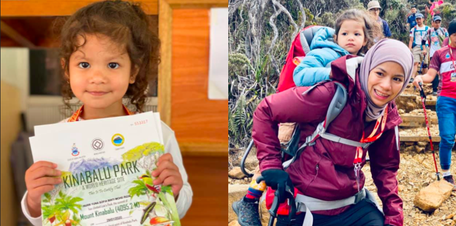 19 Jam Mendaki, Wanita Ini Berjaya Tawan Gunung Kinabalu Bawa Anak Usia 3 Tahun!