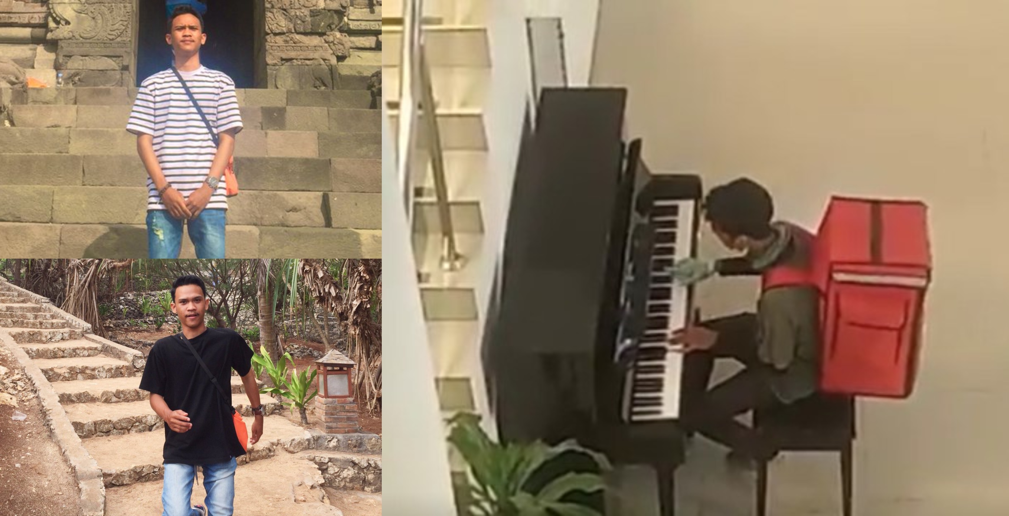 Viral Video Abang Penghantar Makanan ‘Rehat’ &  Main Piano, Bila Ditanya Rupa-Rupanya…