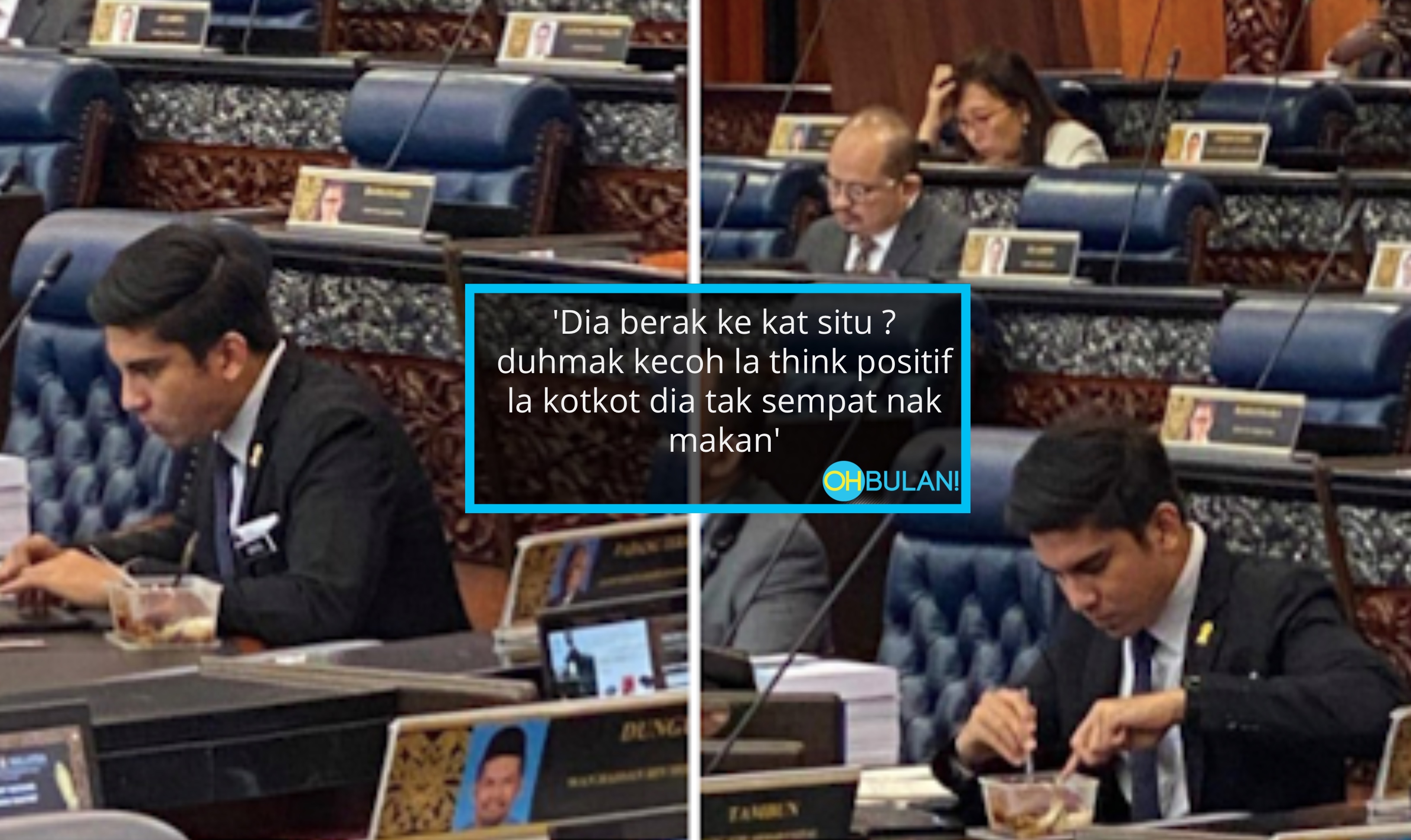 Makan Dalam Dewan Rakyat, Netizen Perang Mulut Persoal Tindakan Syed Saddiq