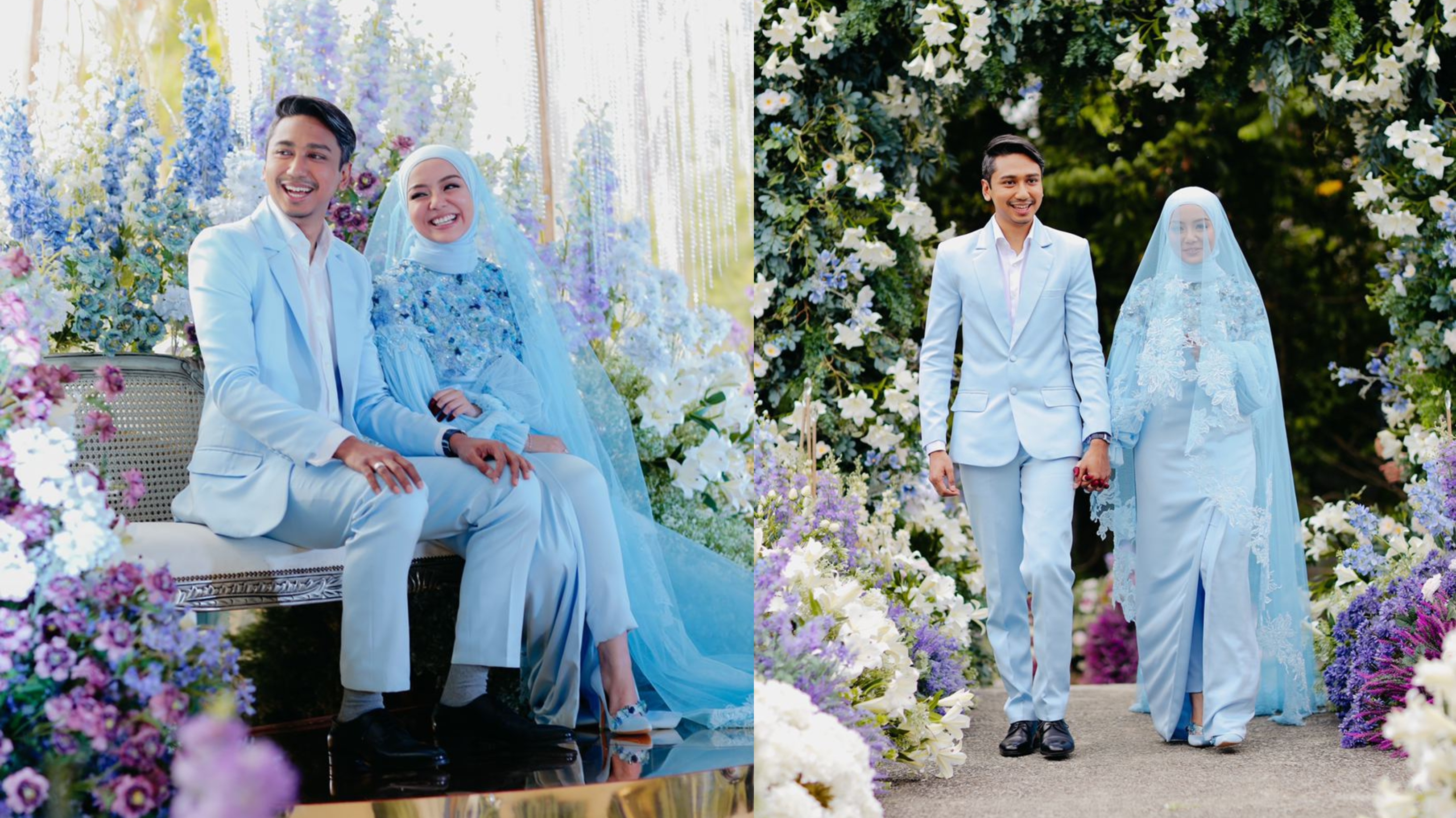 [FOTO] Sekitar Majlis Resepsi Mira Filzah & Wan Emir, Sama Cantik Sama Padan!