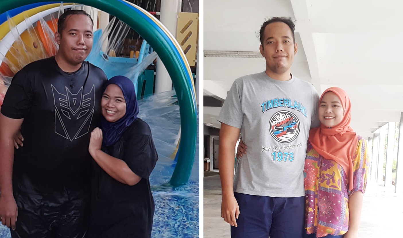 Pasangan Suami Isteri Nekad Kurus, Berjaya Turun 13kg Dalam Masa 8 Bulan