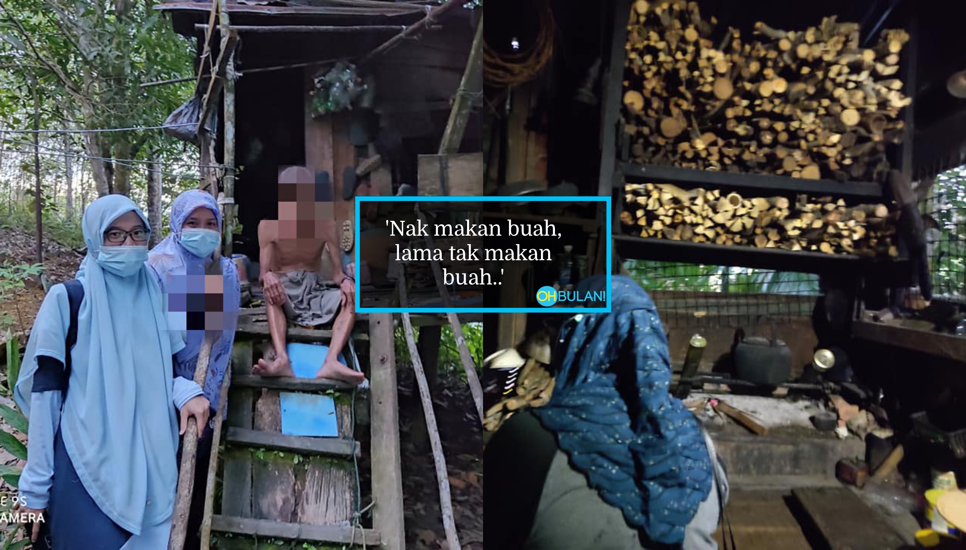 [VIDEO] ‘Ada Anak Tapi Jauh..’ – Tiada Bekalan Air & Elektrik, Suami Jaga Isteri Buta Di Pondok Usang