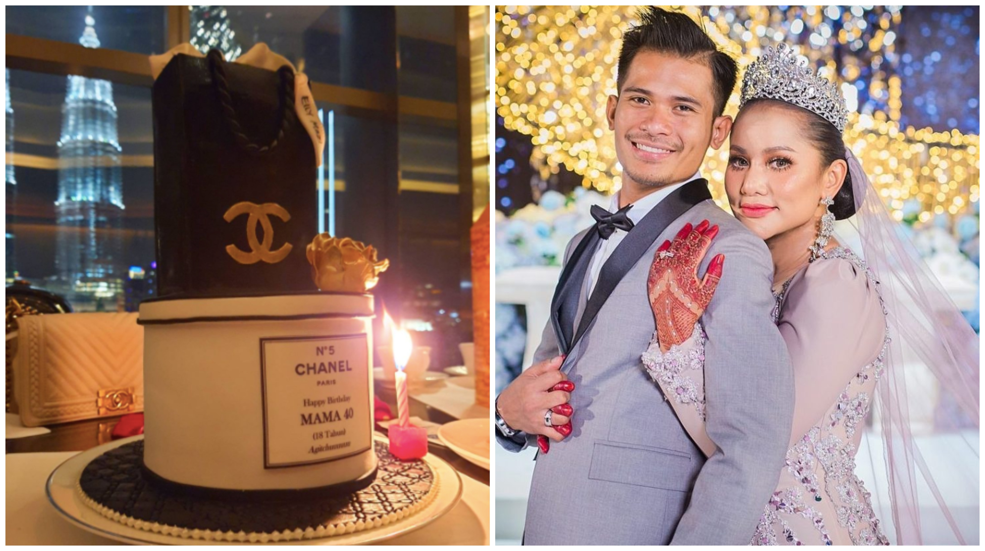 Sambut Birthday Di Usia 40 Tahun, Elly Mazlein Terharu Terima Surprise Dari Suami
