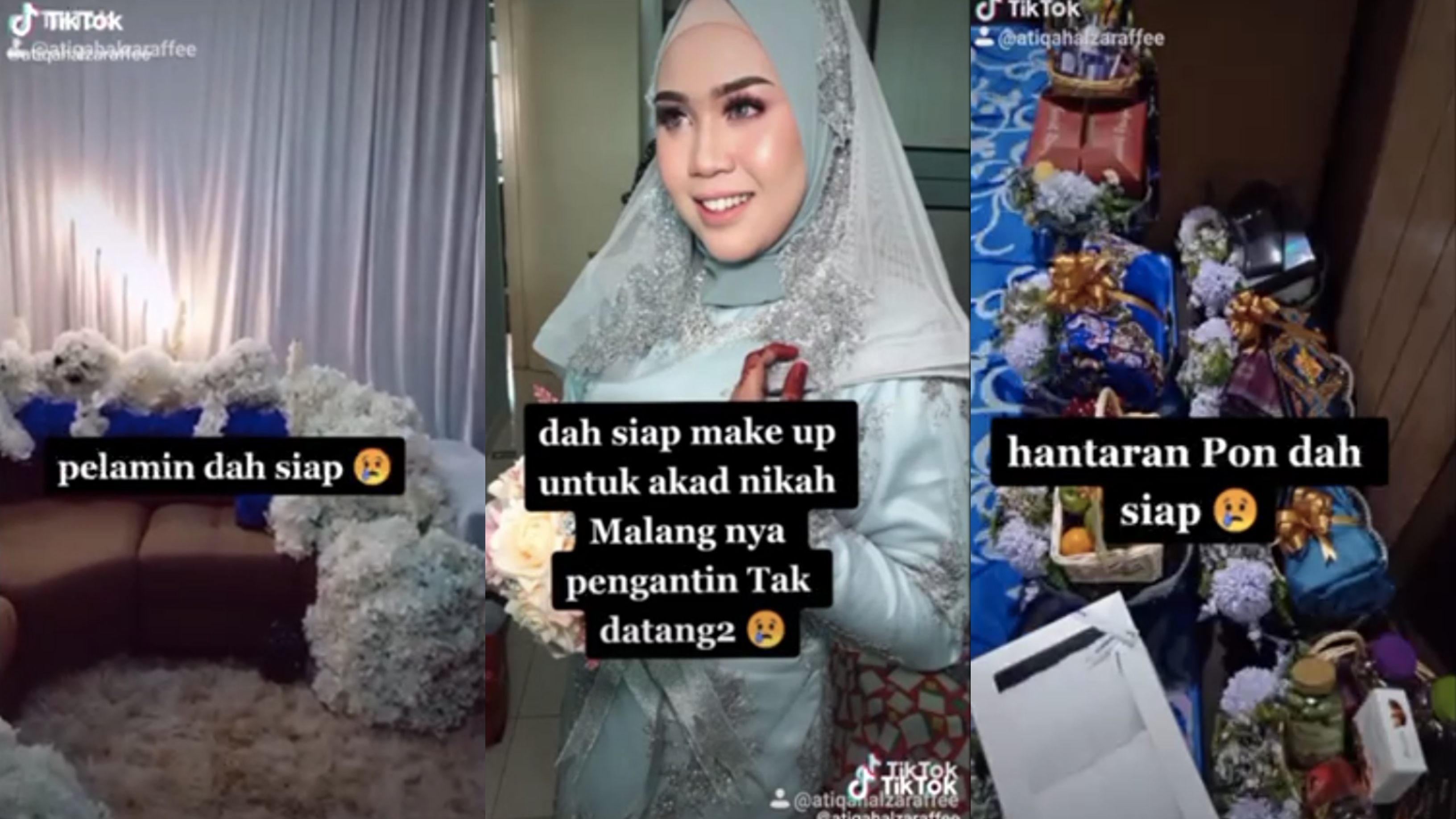 [VIDEO] Dah Siap Make Up, Bakal Suami ‘Tak Datang’ Masa Majlis Akad Nikah