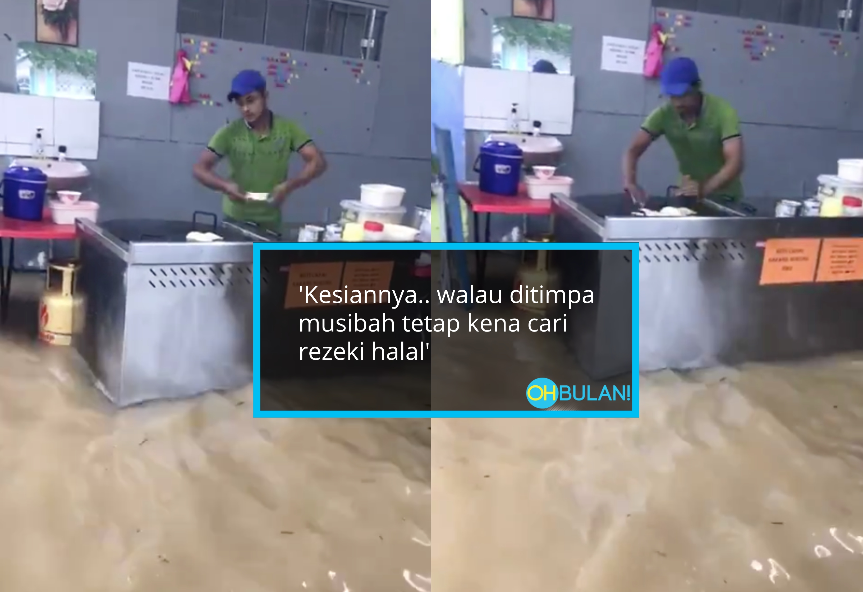 [VIDEO] Kedai Banjir Pun Tebar Roti Canai…