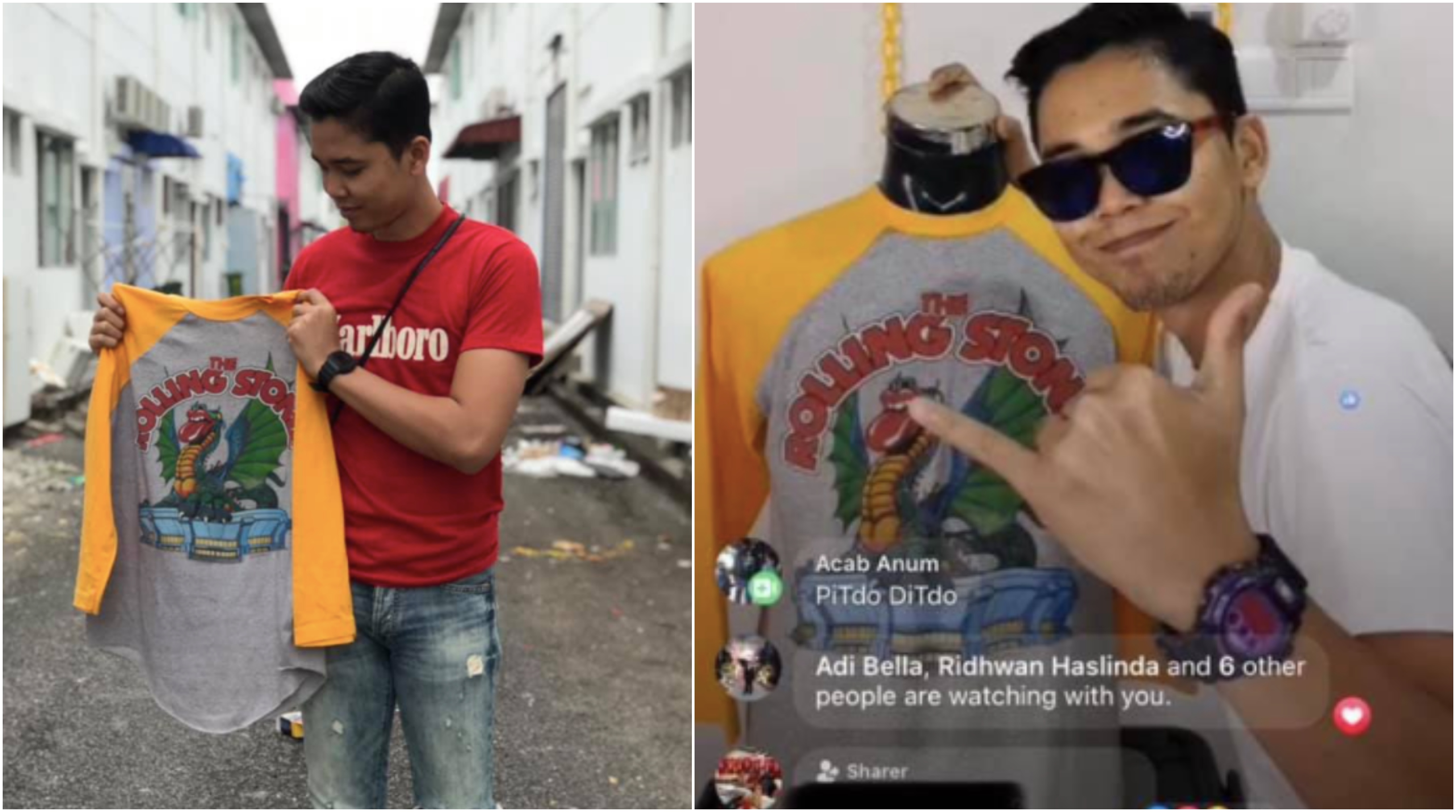 Baju T-Shirt The Rolling Stone Dijual Sampai RM5 Ribu!