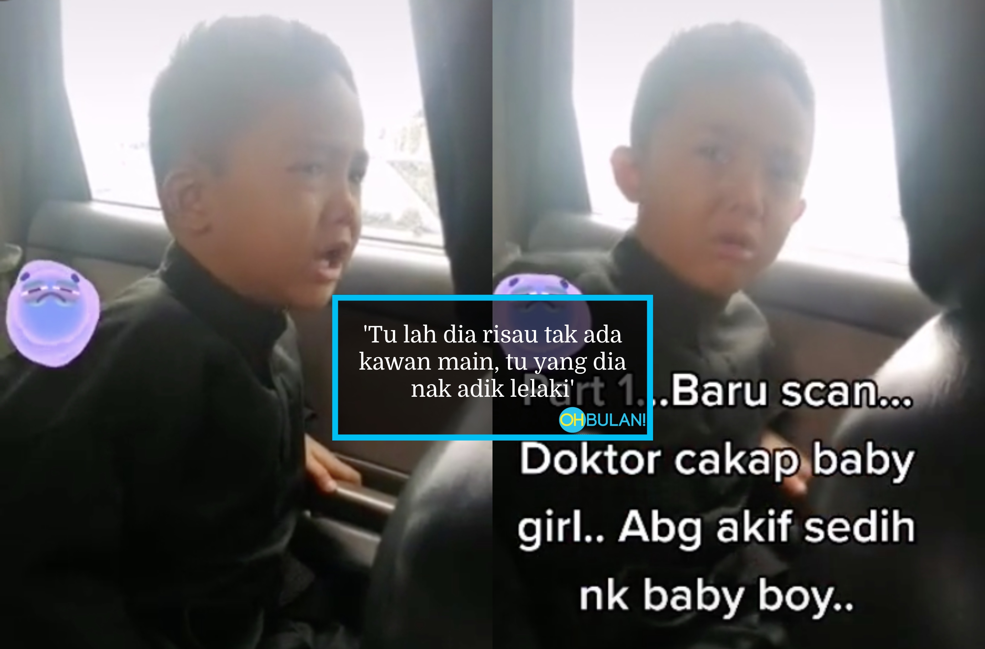[VIDEO] ‘Nak Geng Lah Tu..’ – Reaksi Si Abang Menangis Lepas Tahu Bakal Dapat ‘Baby Girl’ Tarik Perhatian!