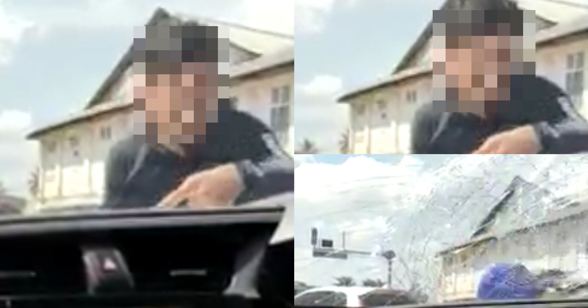Polis Tahan Lelaki Mengamuk Pecahkan Cermin Kereta, Dipercayai Ada Masalah Mental