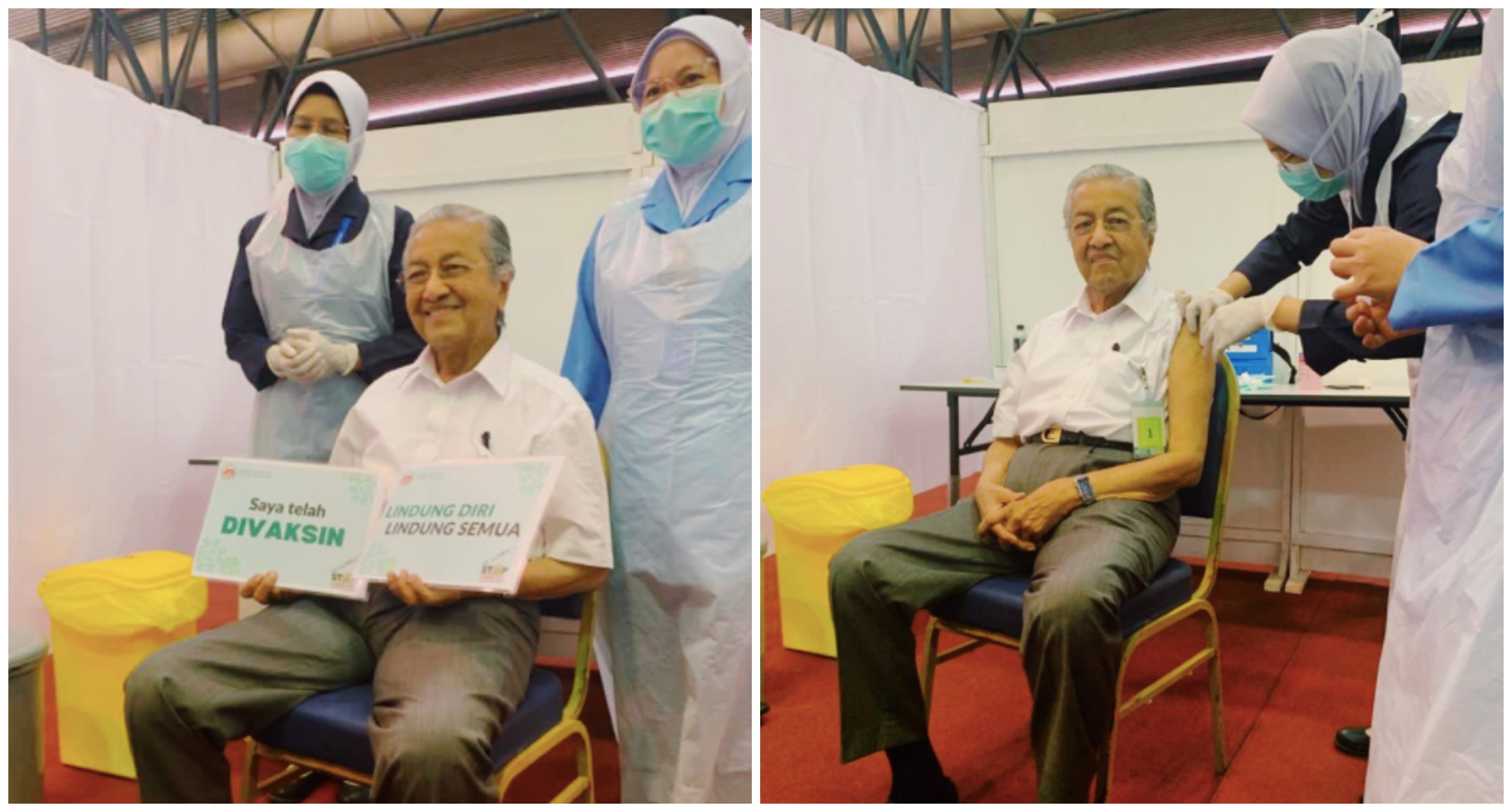 Tun Mahathir Individu Tertua Terima Vaksin Covid-19