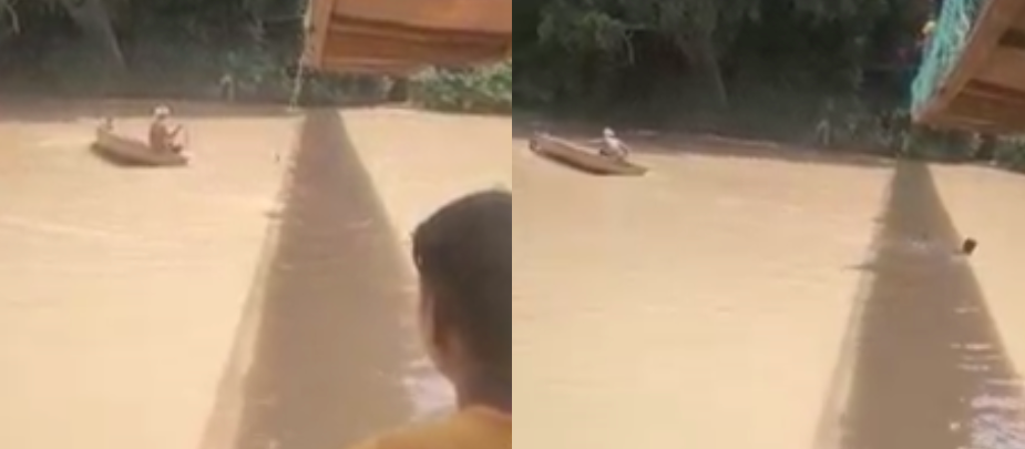 [VIDEO] Motor Ibu Dipercayai Hilang Kawalan, Dua Beradik Dikhuatiri Lemas Dalam Sungai Keratong
