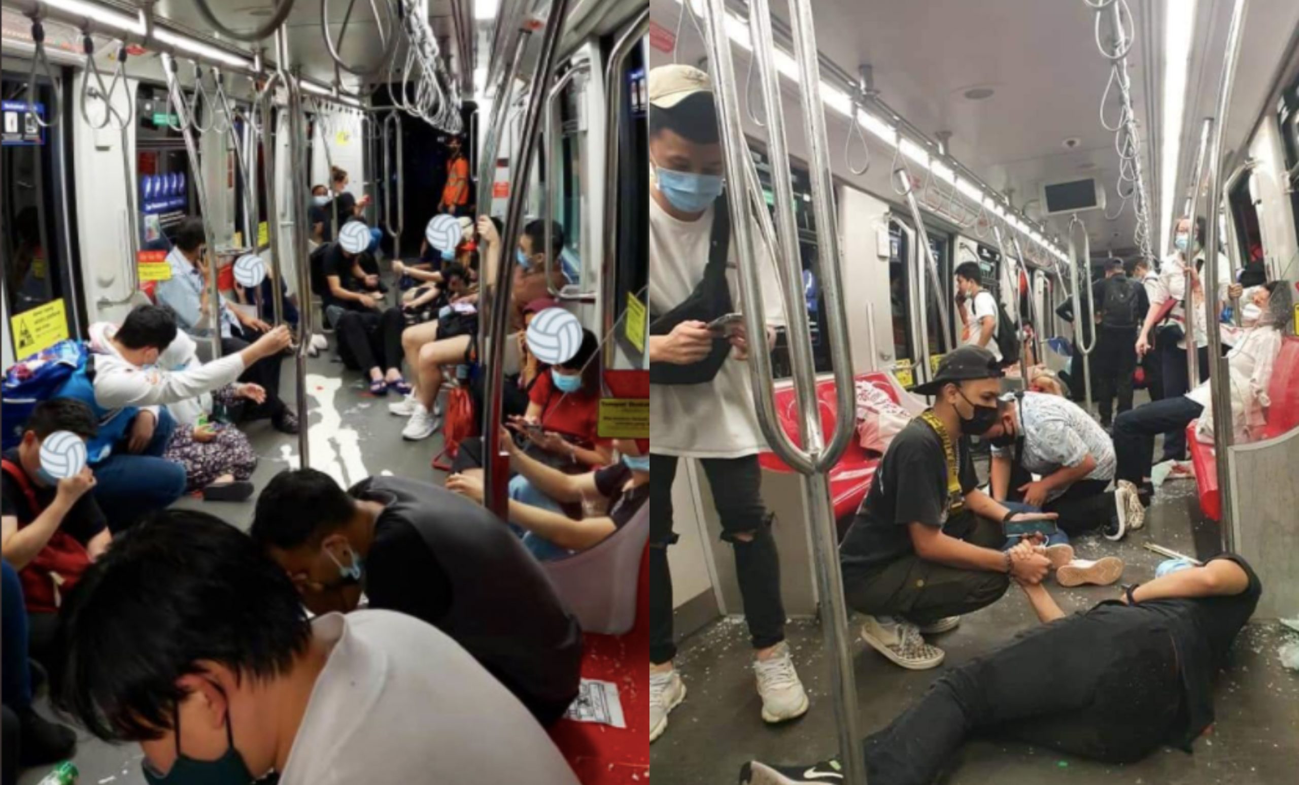 [FOTO] LRT Laluan Kelana Jaya Kemalangan, Usaha Menyelamat Sedang Dilakukan