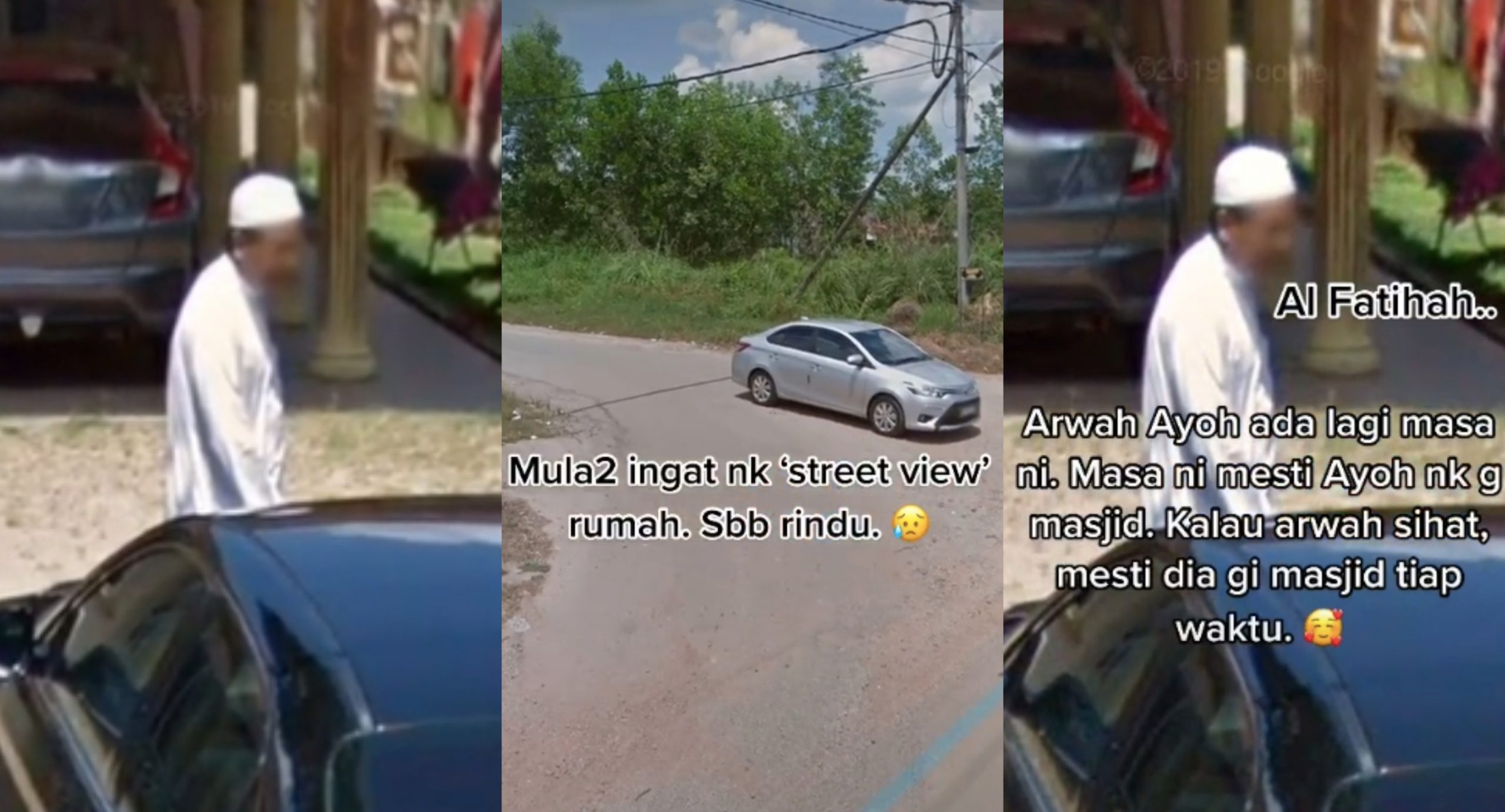 [VIDEO] Rindu Nak Tengok Rumah Di Kampung, Lelaki Sebak ‘Terjumpa’ Arwah Ayah Dalam Google Street