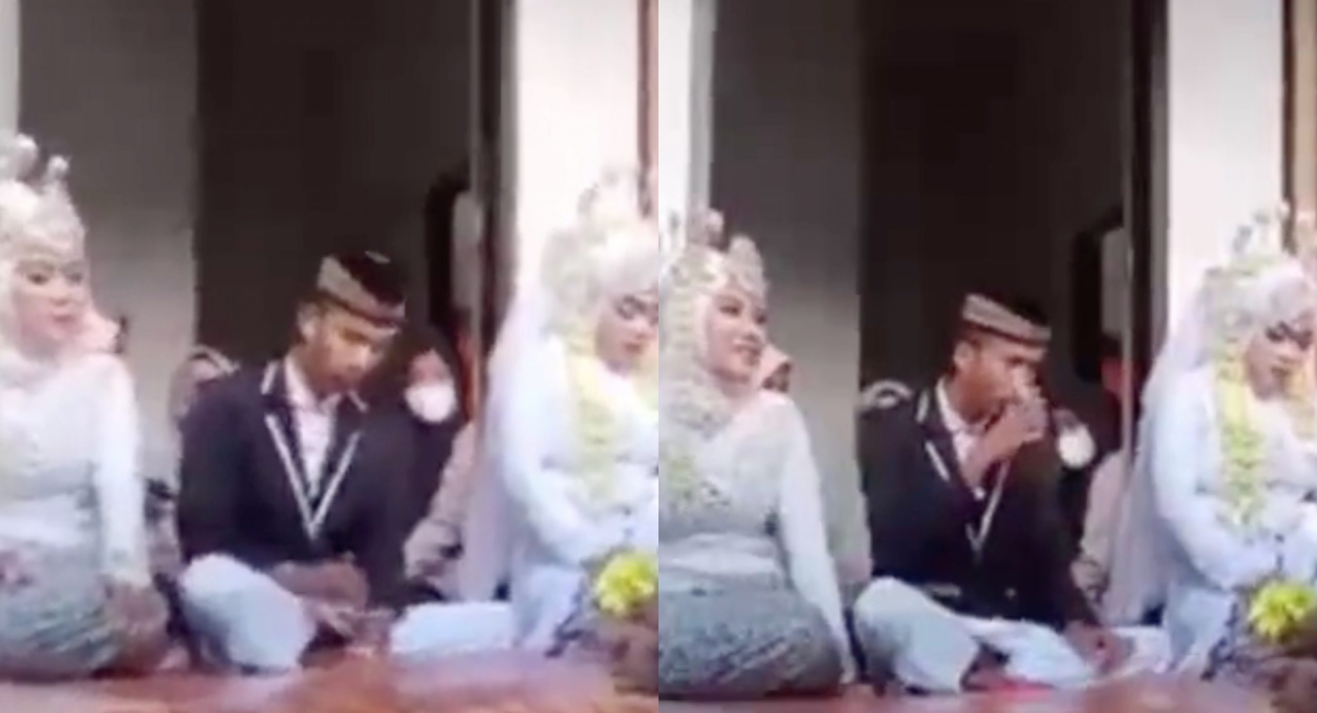 [VIDEO] Bagai Bulan Jatuh Ke Riba, Lelaki ‘Syok’ Dapat Kahwin Dua Gadis Dalam Satu Majlis