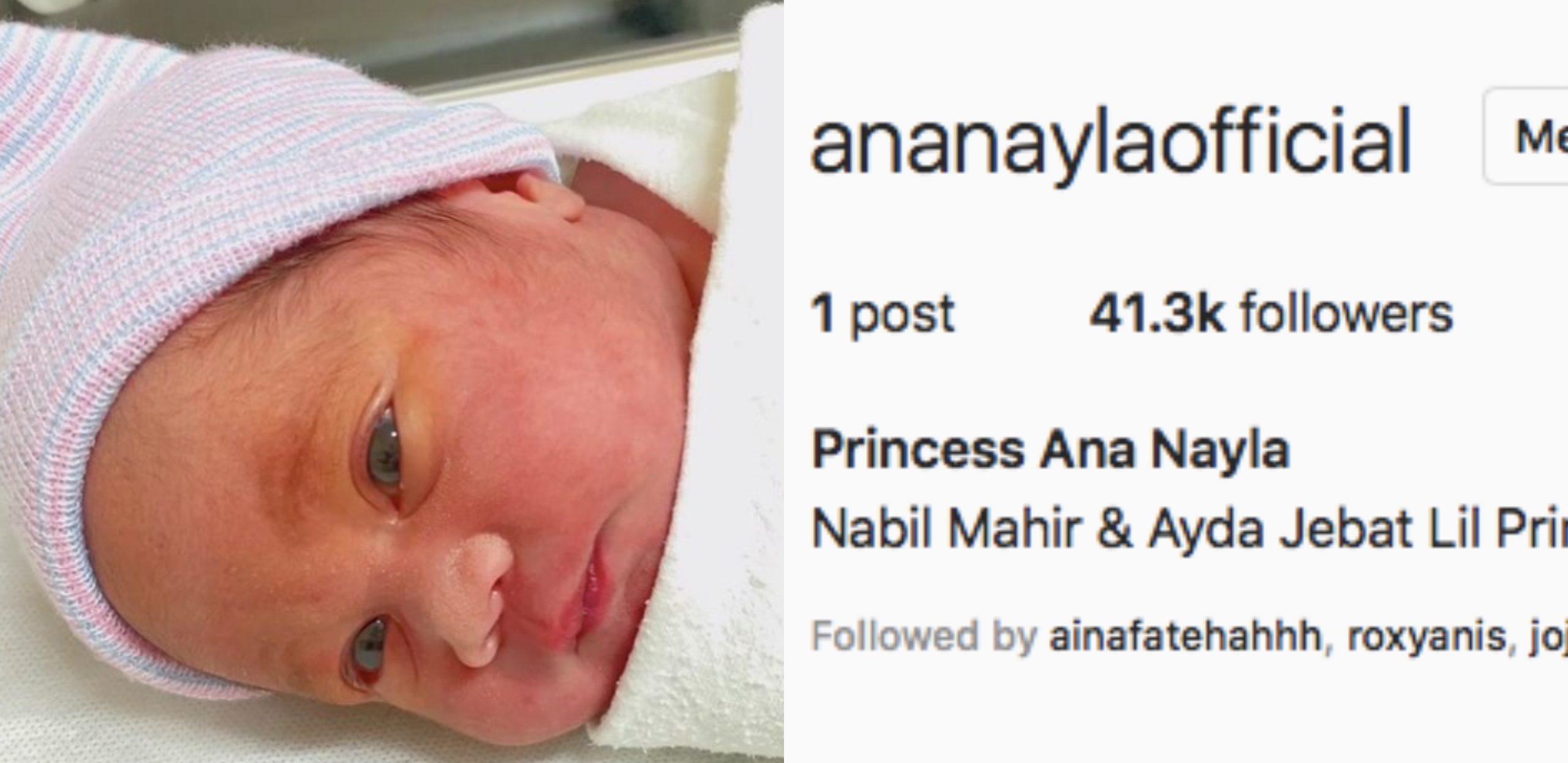 Ayda Jebat & Nabil Mahir Buka IG Untuk Ana Nayla – ‘Followers Nak Cecah 50k Dalam Tempoh Sehari!’
