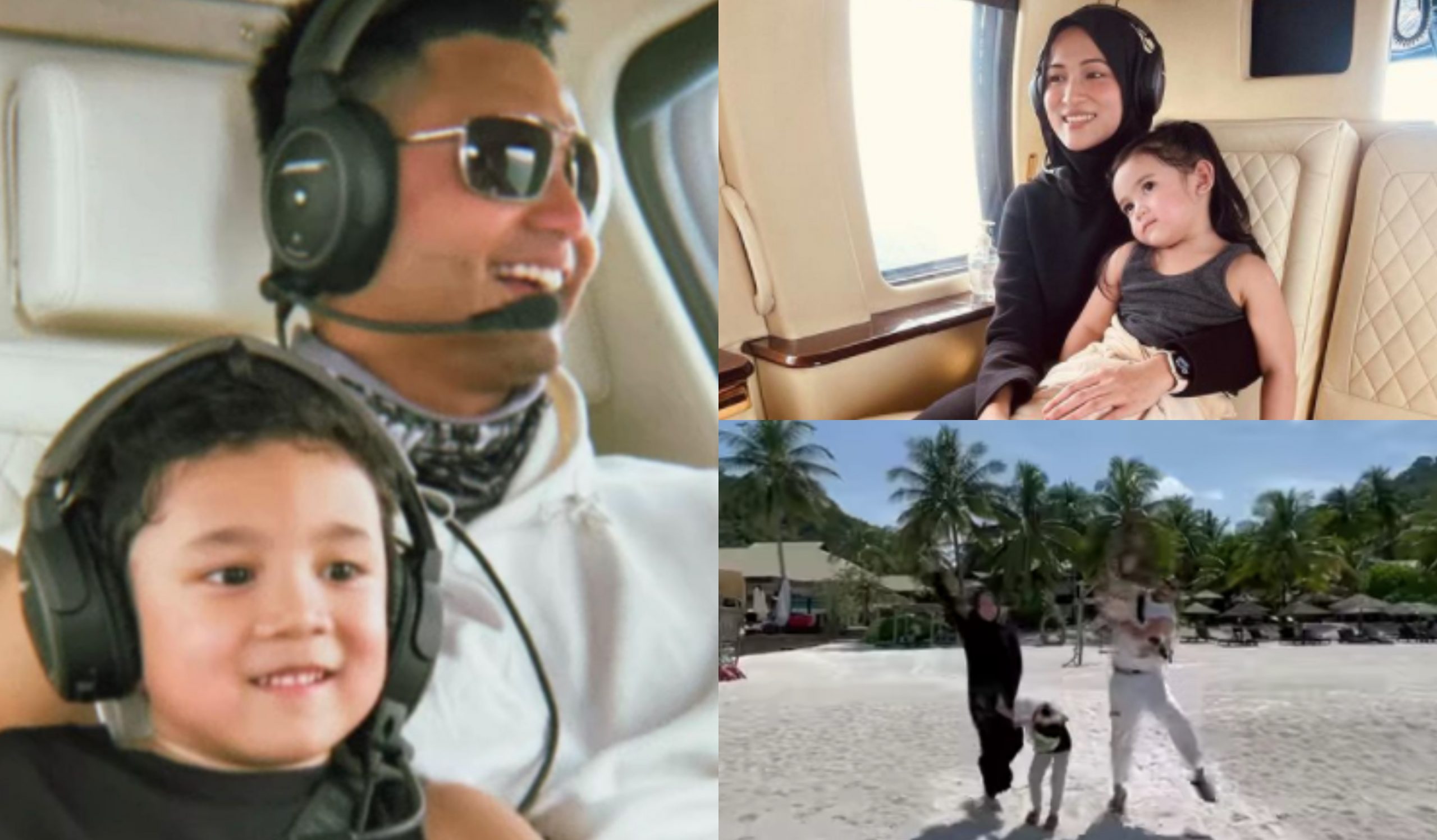 [VIDEO] Hairul Azreen Pergi Bercuti Ke Pulau Naik Helikopter – ‘Perghh Kamu Memang Grand’