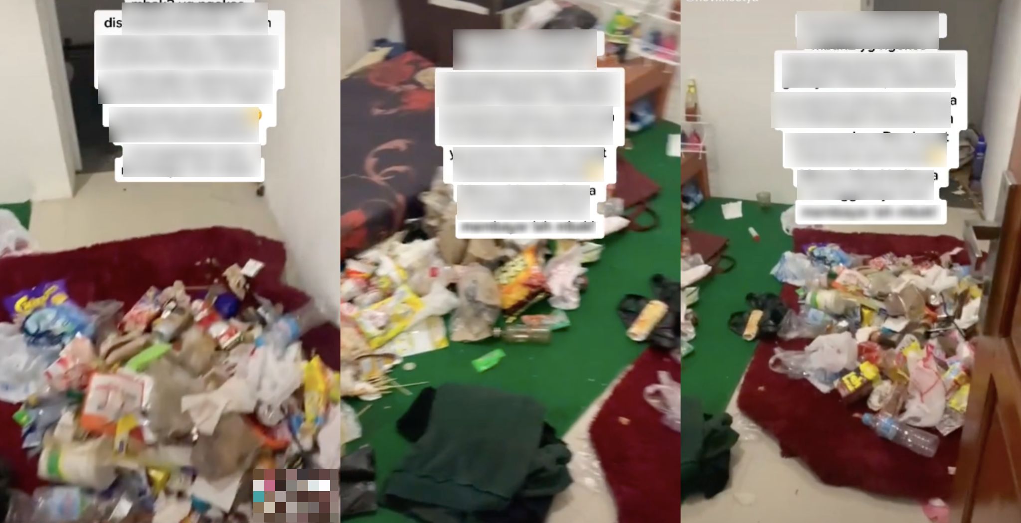 [VIDEO] Dua Bulan Tak Bayar Sewa, Tuan Rumah Terkejut Buka Pintu Bilik Penuh Sampah!