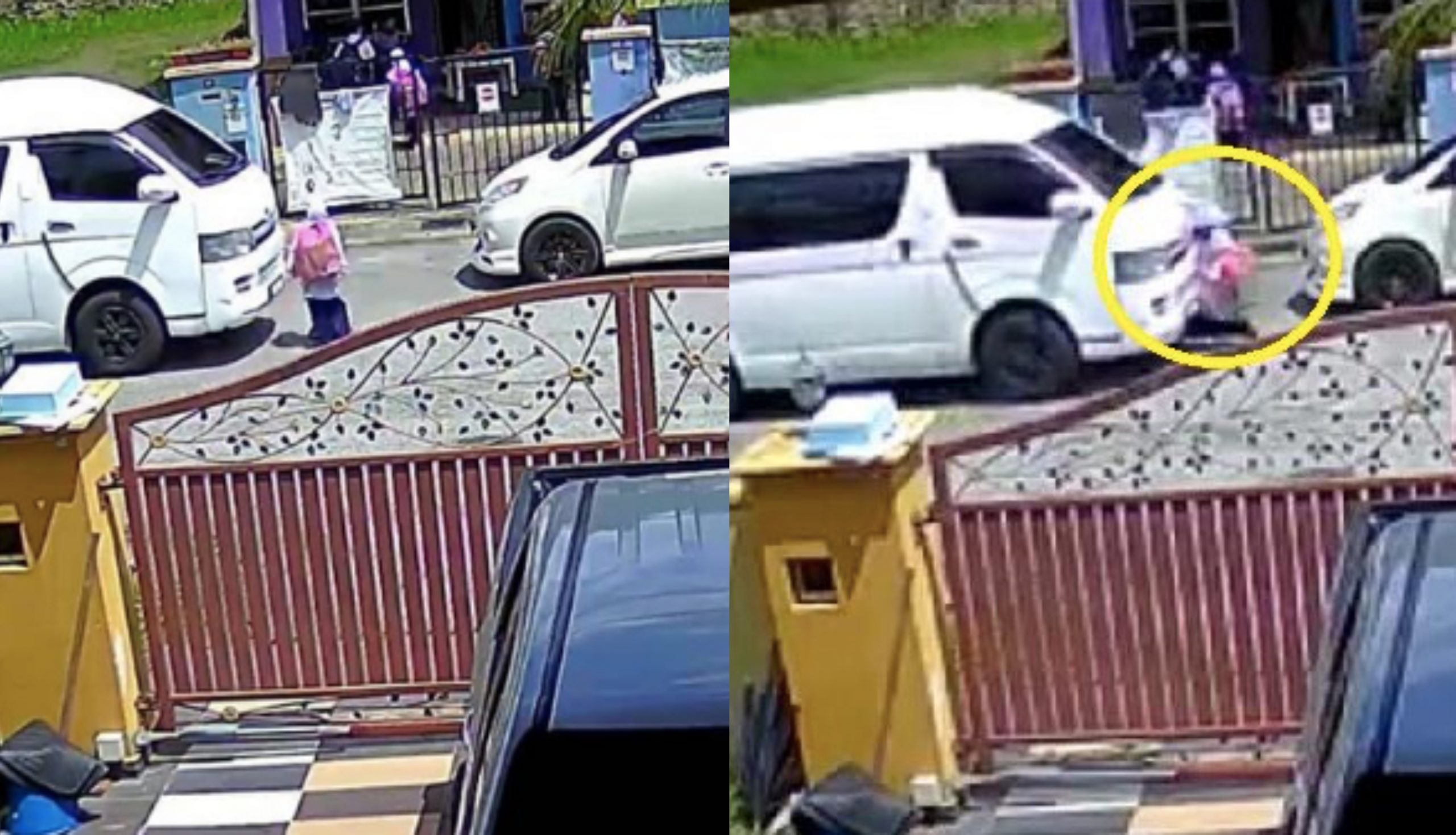 Tak Sedar Langgar Budak Sekolah Melintas Jalan, Pemandu Van Ditahan Polis