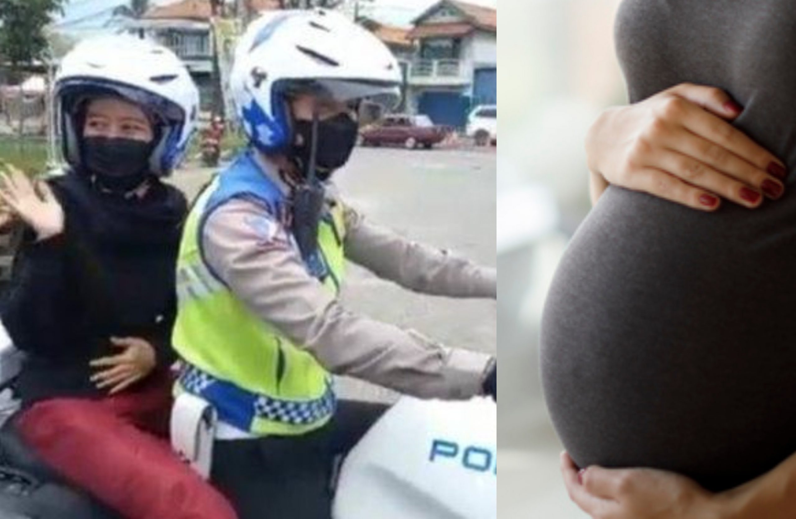 Wanita Mengandung Datang Sendiri Ke Balai Sebab Mengidam Naik Motosikal Polis – ‘Si Kecil Yang Nak Naik’