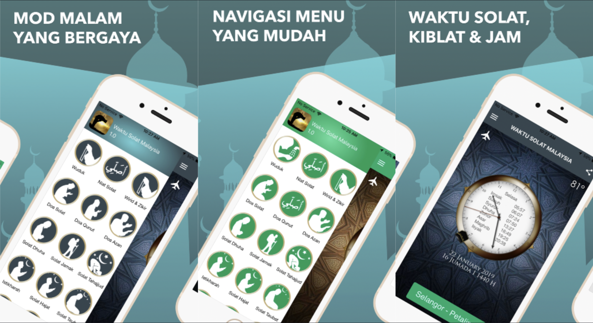 Lengkap Dengan Pelbagai Fungsi Menarik, Aplikasi Waktu Solat Malaysia Jadi Pilihan