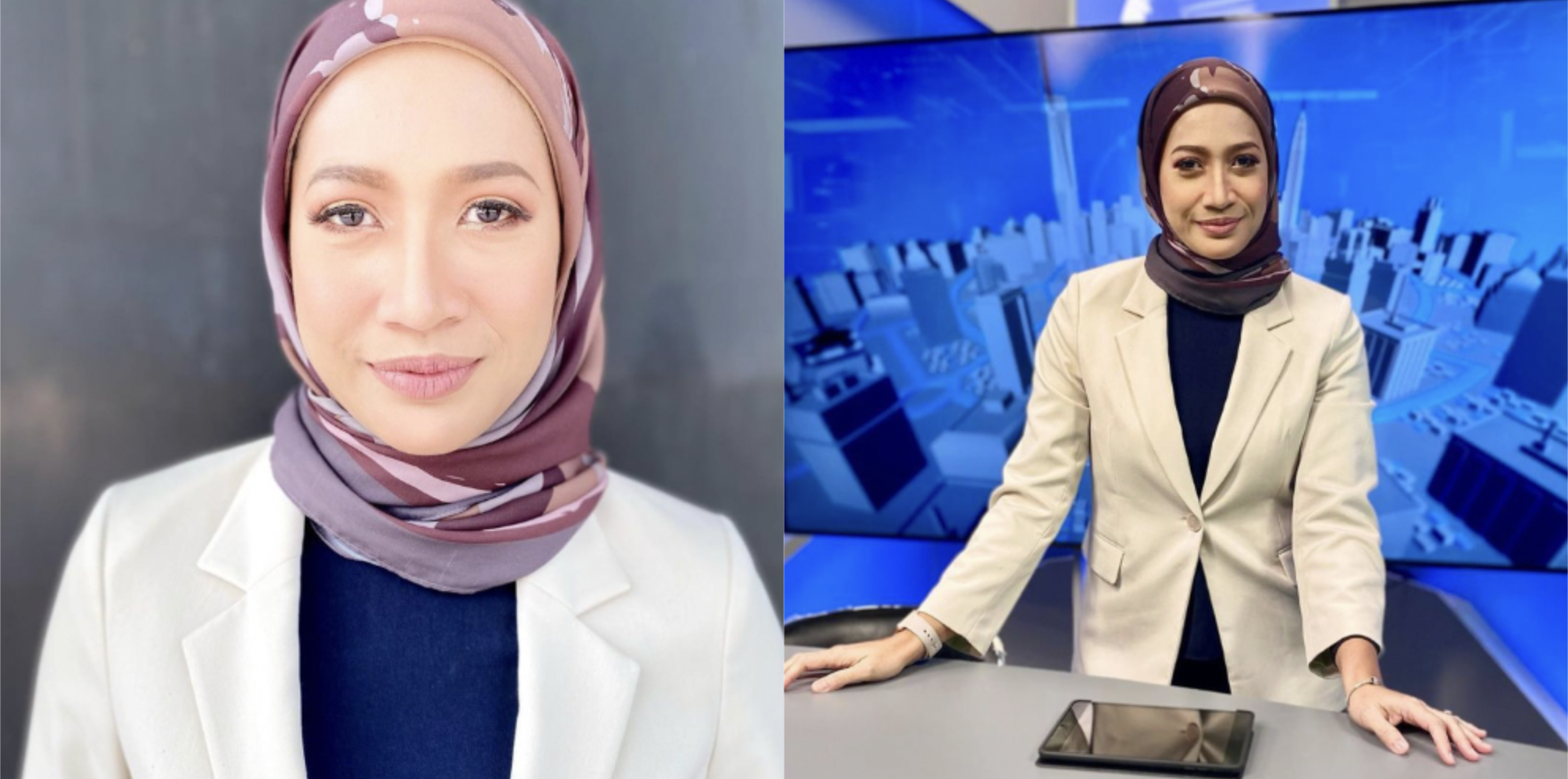 Cantik & Manis Berhijab, Penampilan Terbaru Pembaca Berita TV3 Ezreena Amir Hamzah Dipuji