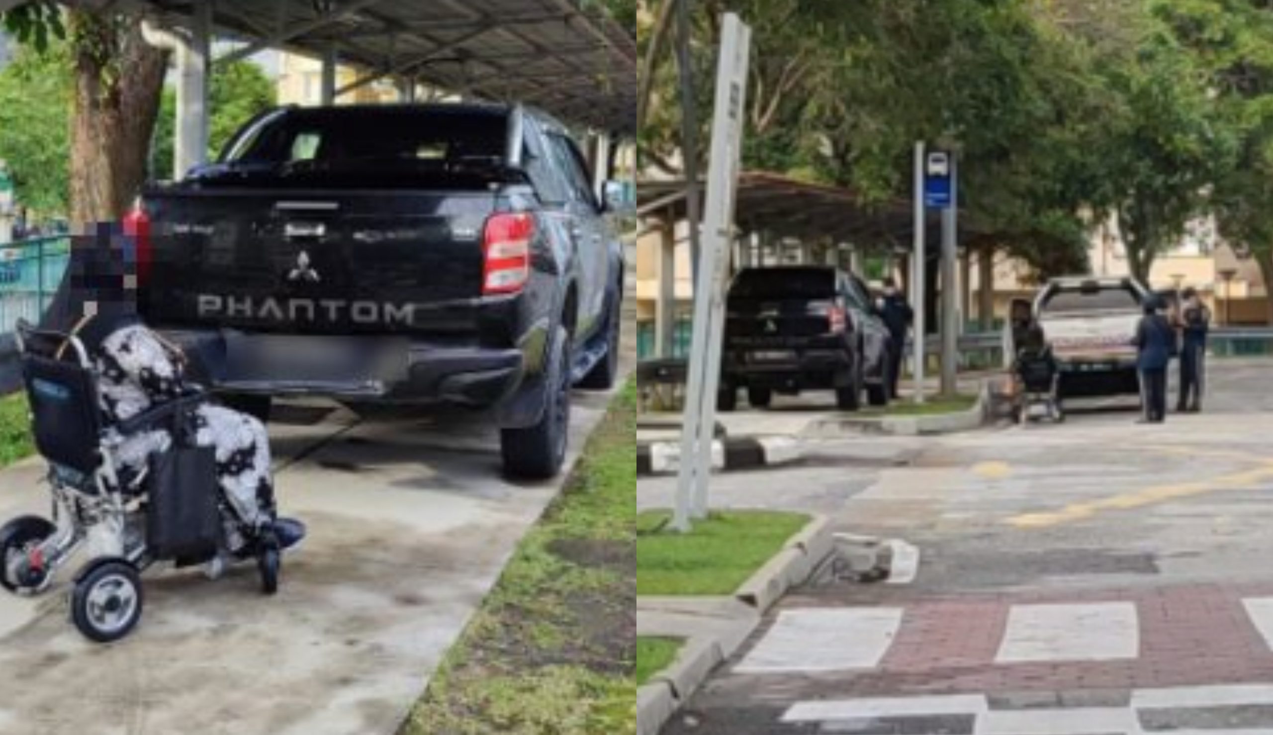 Pikap Trak Parking Dekat Laluan Pejalan Kaki Bikin Netizen Geram, Bila ‘Check’ Ada Beribu Saman