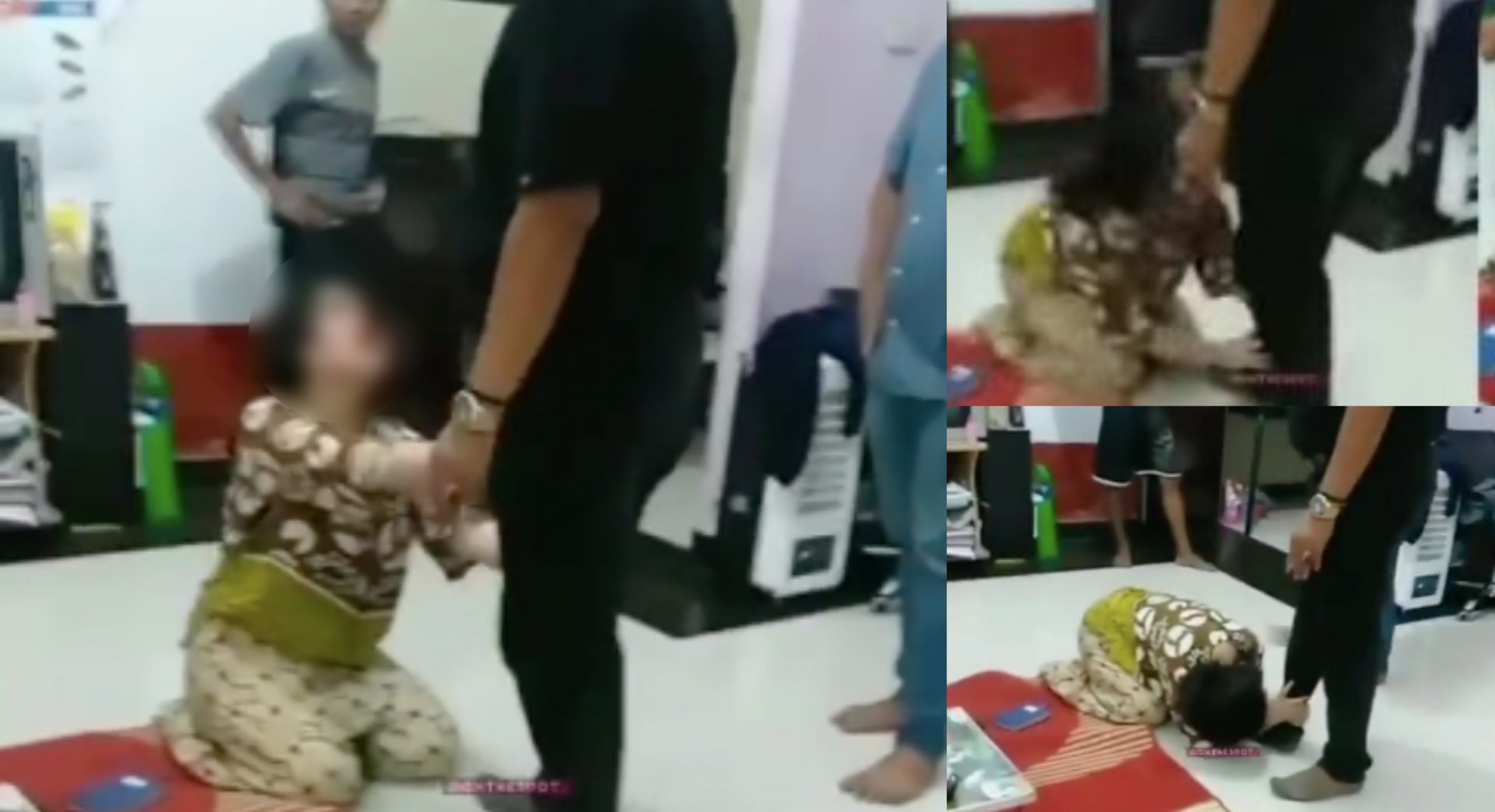 [VIDEO] Isteri Melutut & Menangis Minta Ampun Lepas Kantoi Curang Ketika Suami Solat Tarawih Di Masjid