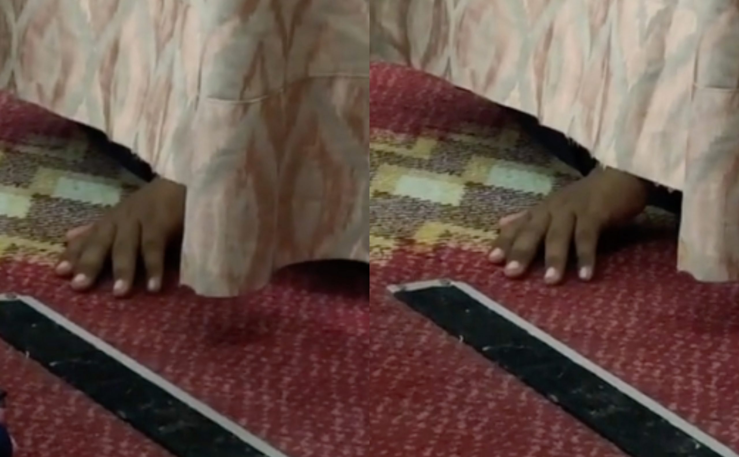 [VIDEO] Aksi Gatal Tangan Lelaki ‘Meraba’ Dekat Langsir Pemisah Ruang Solat Wanita Dikecam