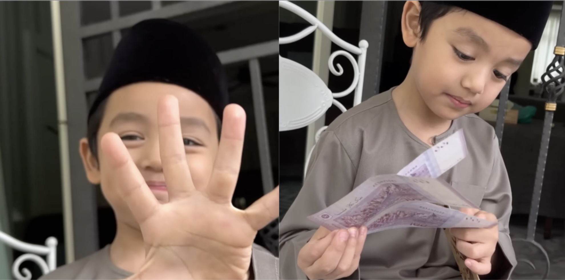 Dapat Banyak Duit Raya, Hasrat Anak Tya Arifin Nak Tolong Orang Susah Buat Netizen Tersentuh