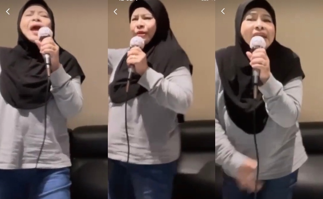 Netizen Kecam Video Sakan Nyanyi Sambil Menari, Mak Wan Latah Mengaku Suka Karaoke Masa Stres – ‘Ada Hukum Mengatakan Salah?’