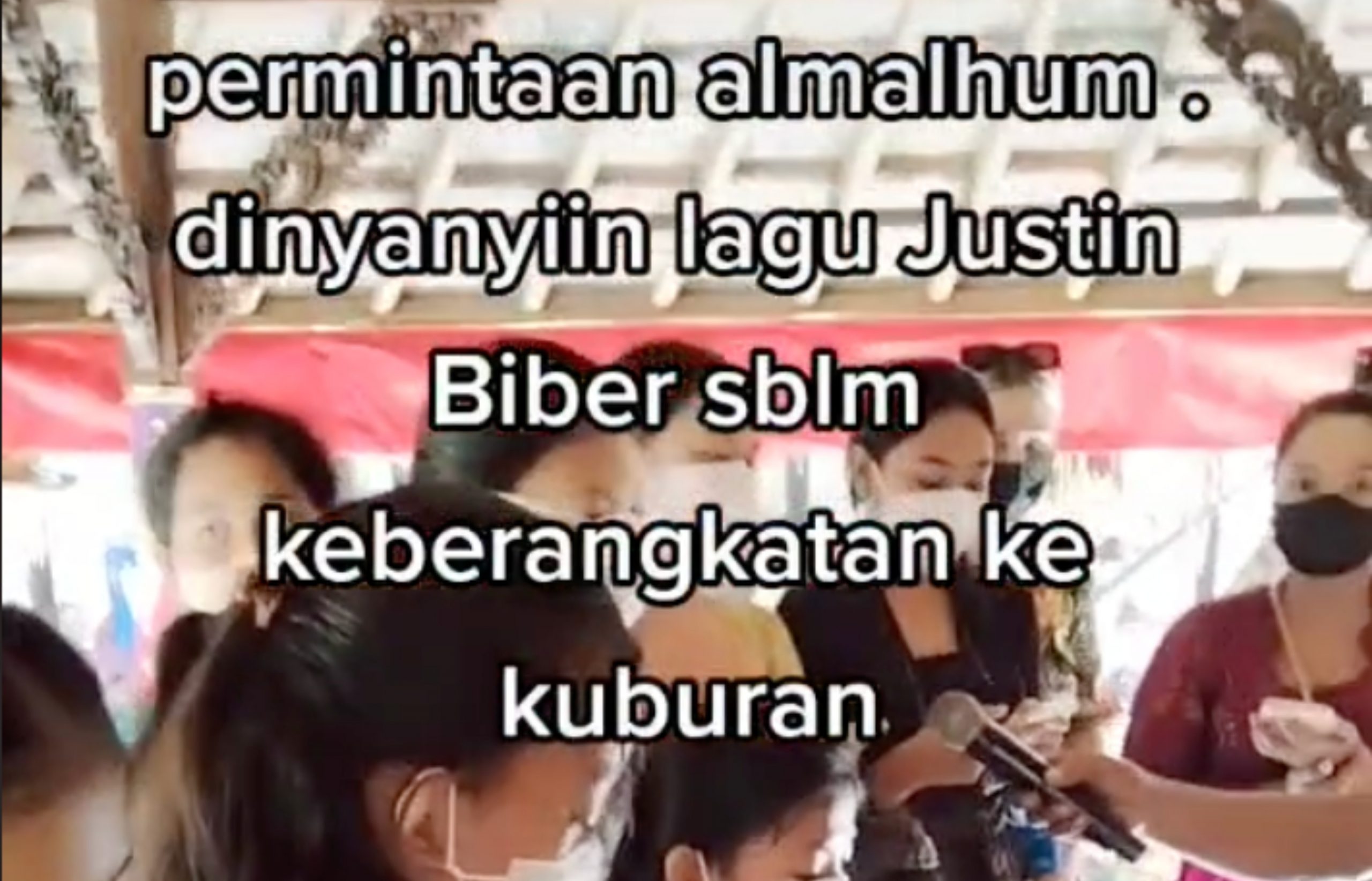 Penuhi Hasrat Arwah, Lagu Justin Bieber Dinyanyikan Beramai-Ramai Sebelum Dikebumikan