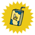 ikon perisa susu pisang